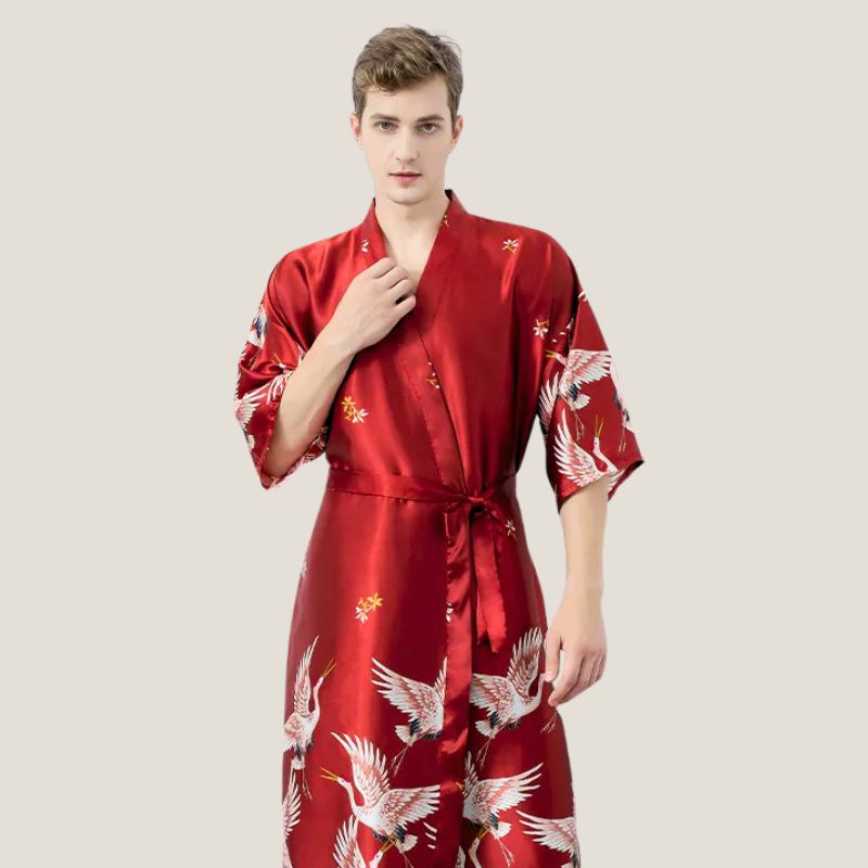 Kimono discount homme satin