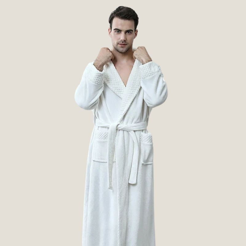 Peignoir de bain homme long