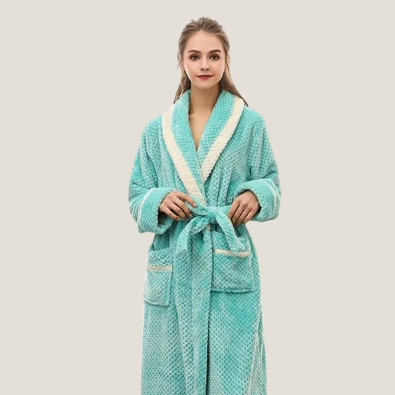 Peignoir Long Femme Polaire