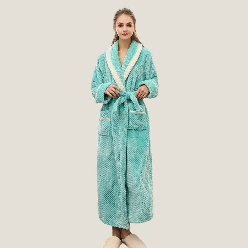 Peignoir Long Femme Polaire