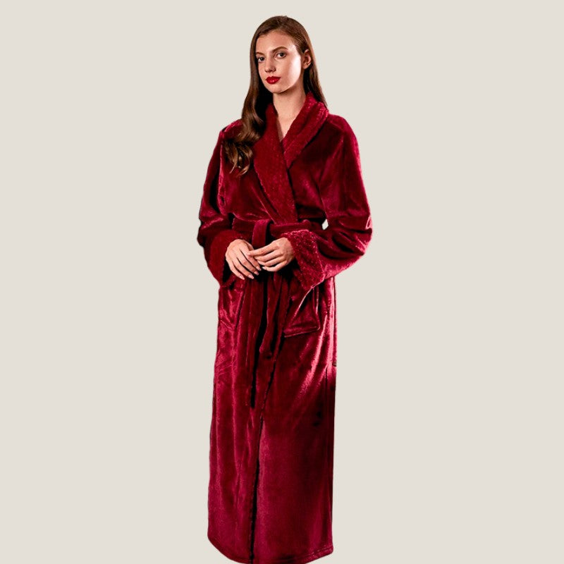 Peignoir de bain bordeaux