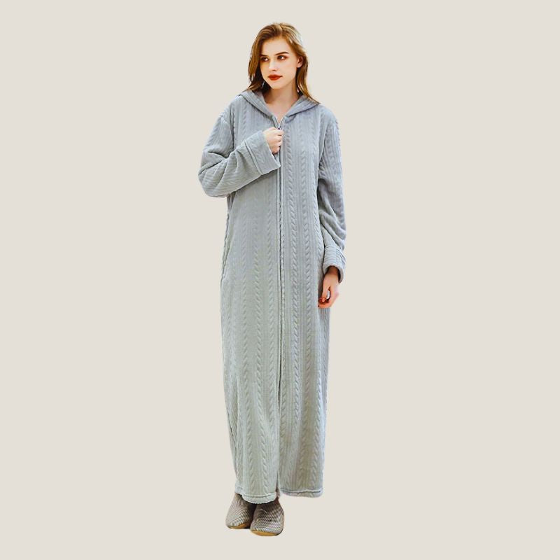 Robe de Chambre Zippée Femme