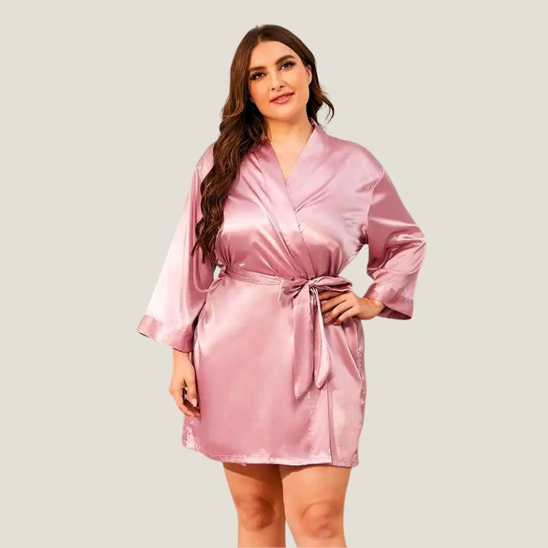 Kimono rose satin