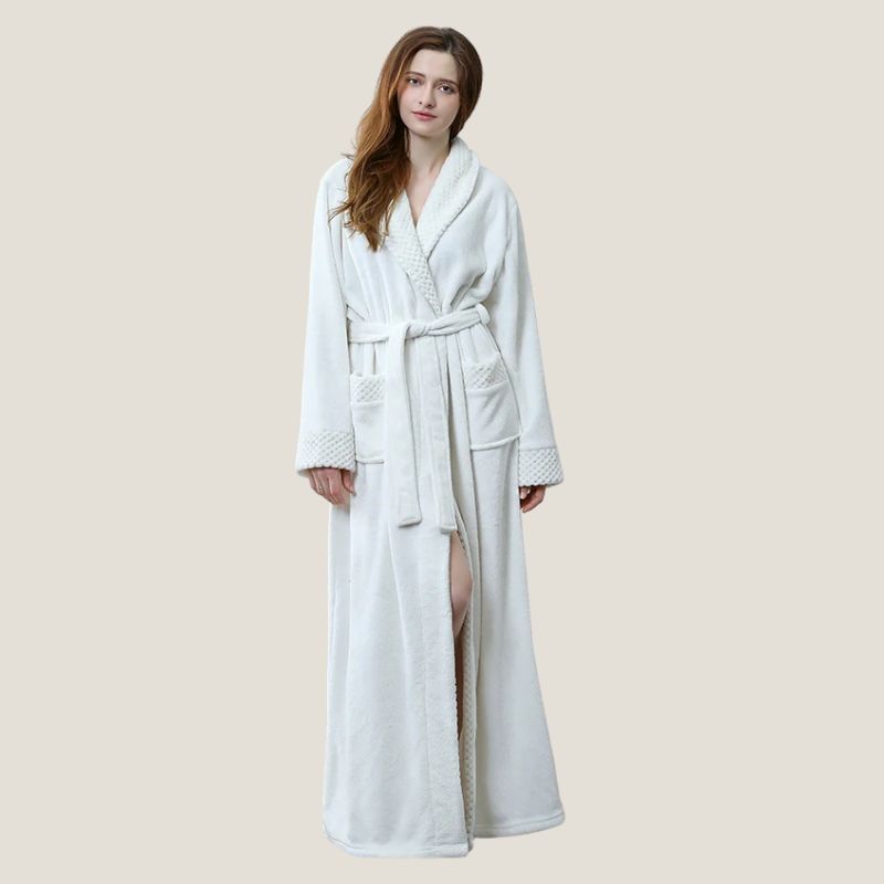 Peignoir de Bain Femme Blanc