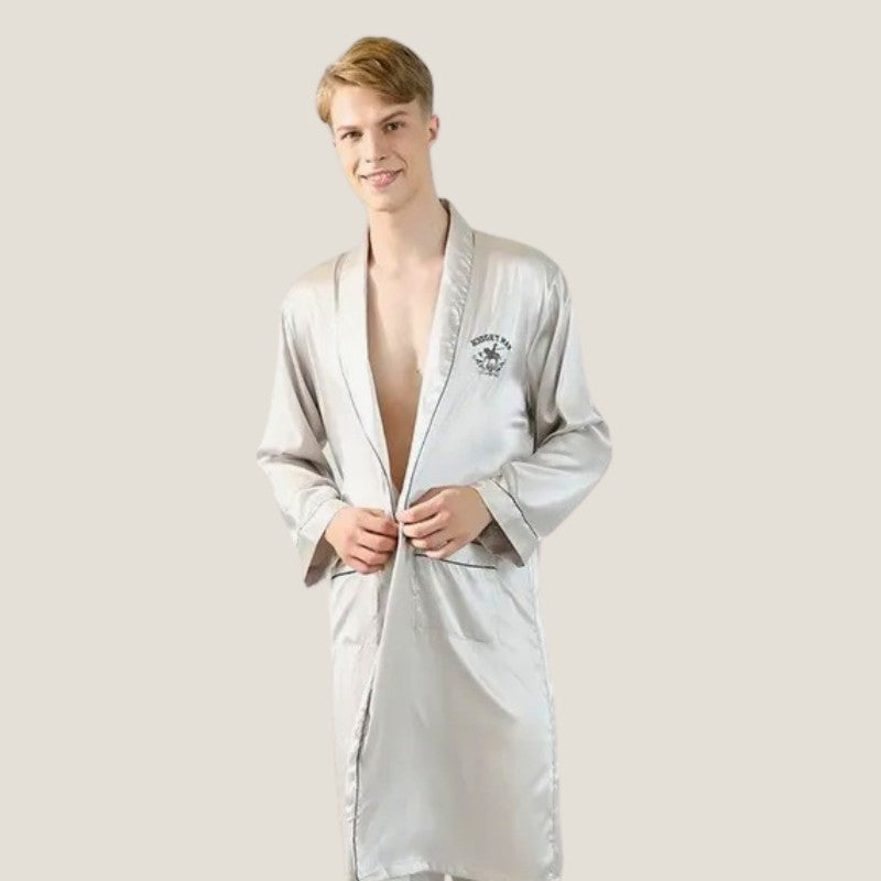 Peignoir homme satin hot sale