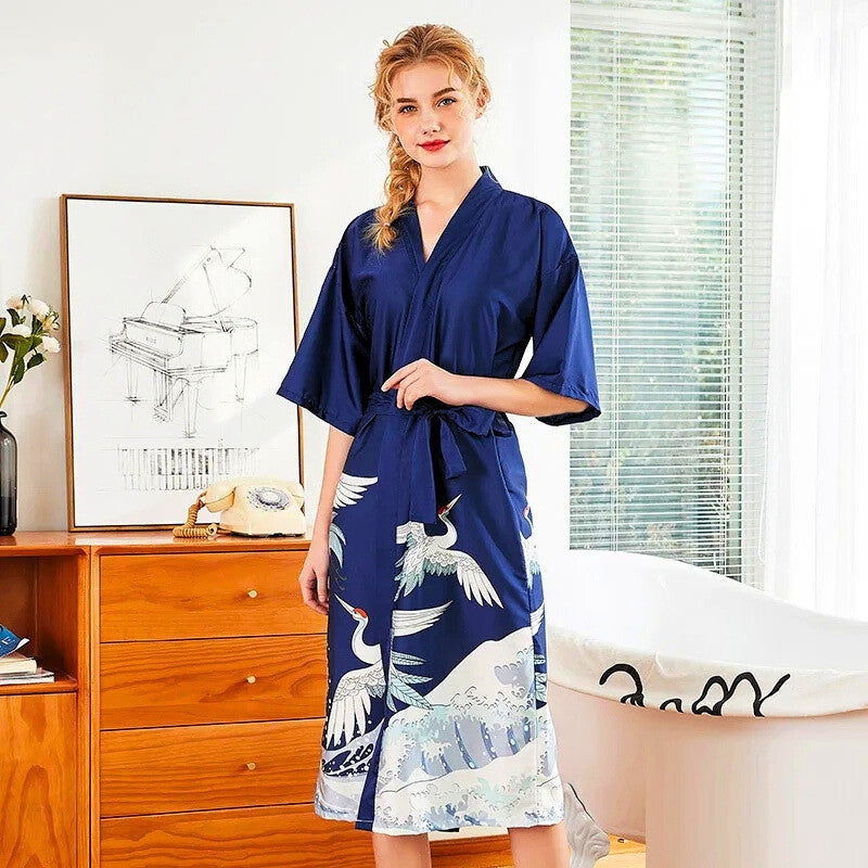 Peignoir kimono femme long