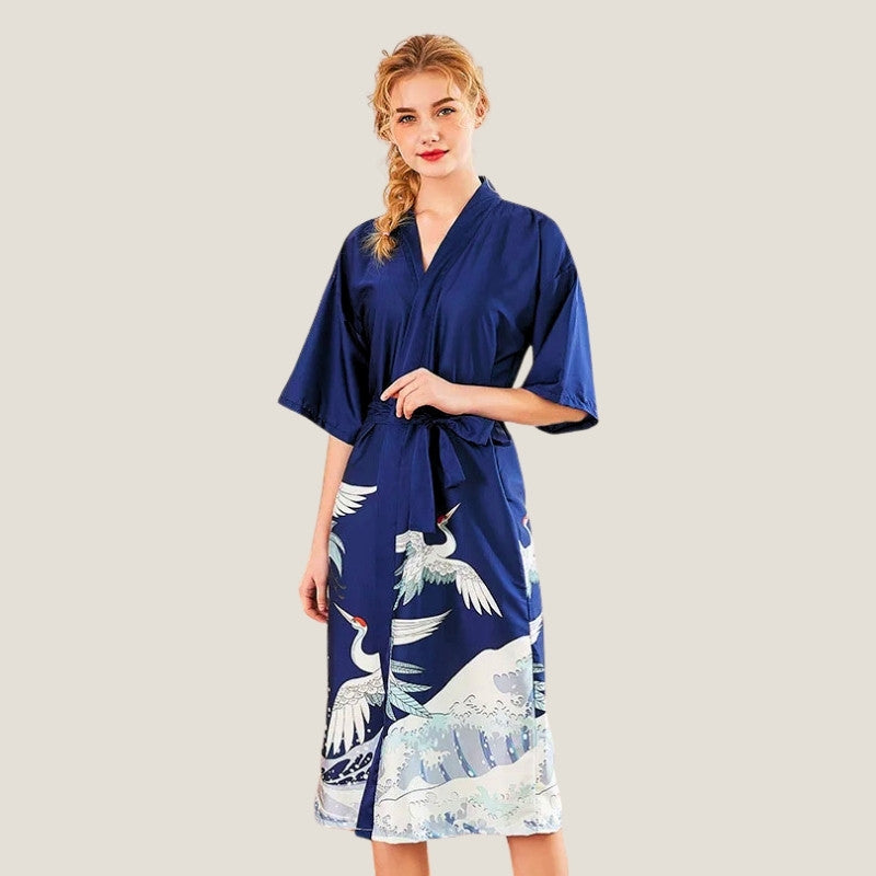 Peignoir kimono femme long